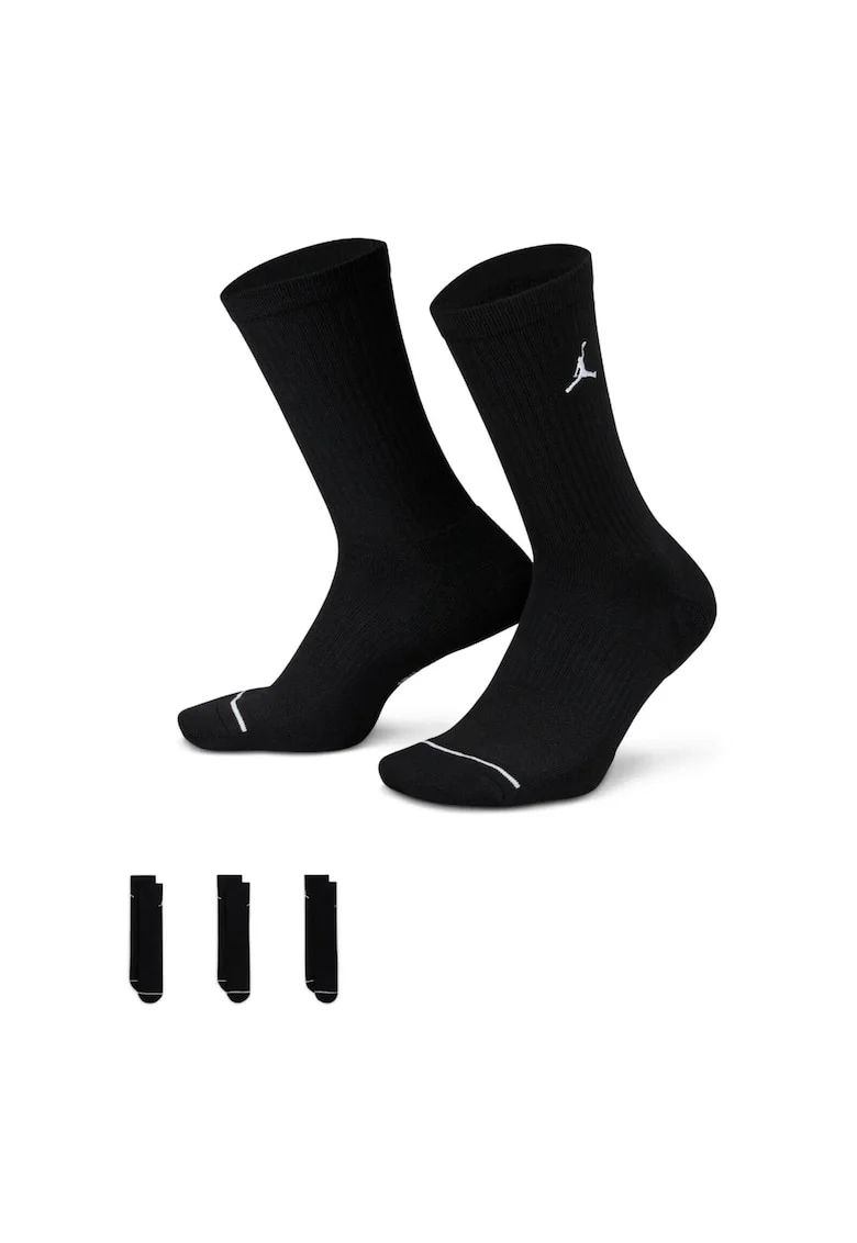 Ciorapi  Everiday Cushioned Crew 3-Pack 20702, Negru
