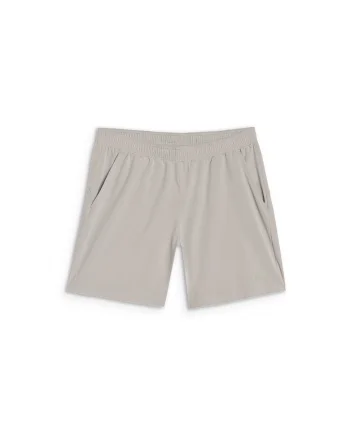 Pantaloni scurti de trening  bej, uscare rapida, sintetic/elastan