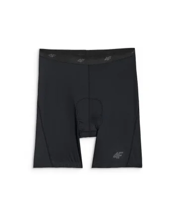 Pantaloni sport barbati,  ciclism, negru, gel foam