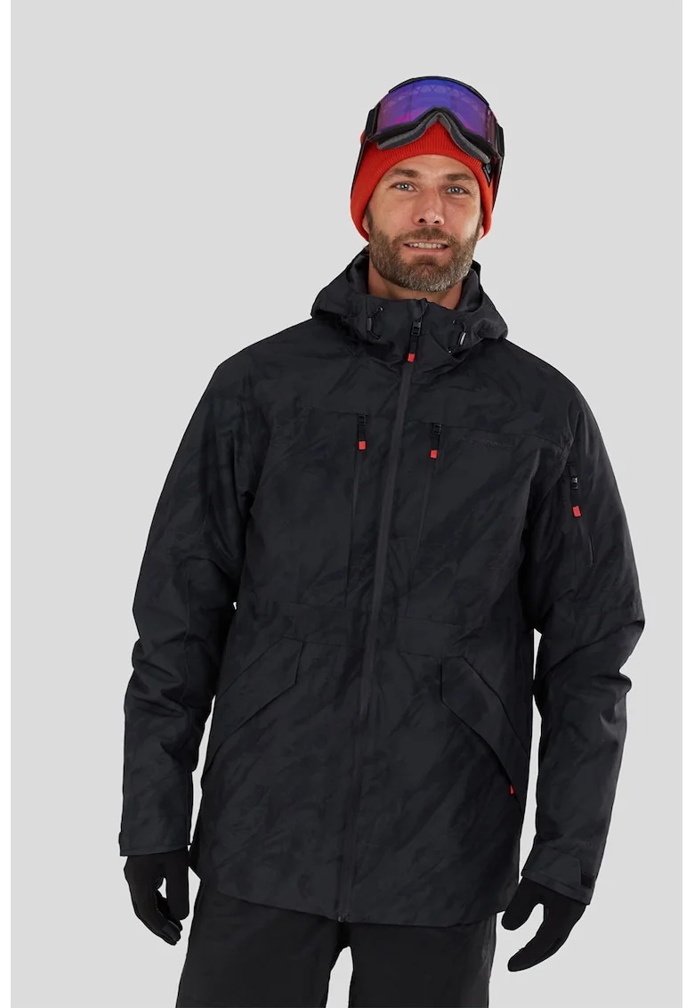 Geaca cu aspect contrastant pentru ski Baily Allmountain, Negru