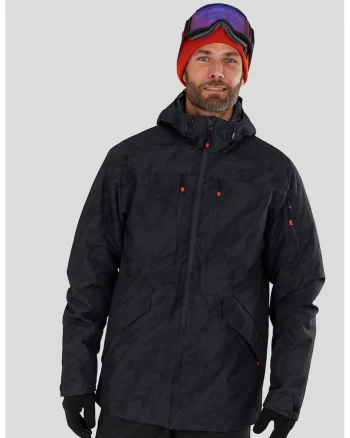 Geaca cu aspect contrastant pentru ski Baily Allmountain, Negru
