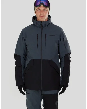 Geaca cu aspect contrastant pentru ski Baily Allmountain, Negru/Albastru ultramarin