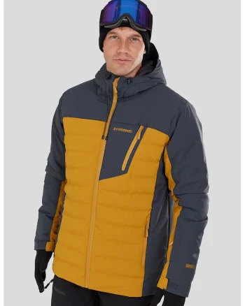 Geaca cu aspect contrastant pentru ski Fairfield, Portocaliu inchis/Gri antracit