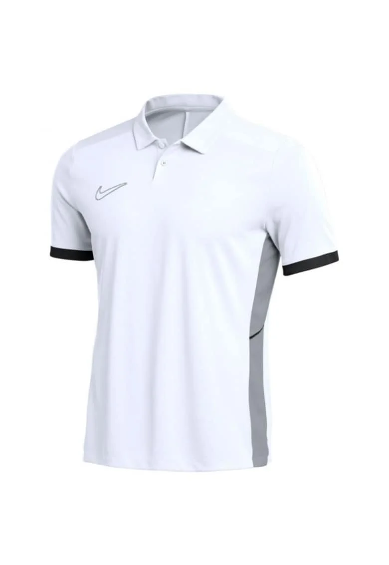 Tricou polo  Dri-Fit Academy 25 SS, poliester, alb