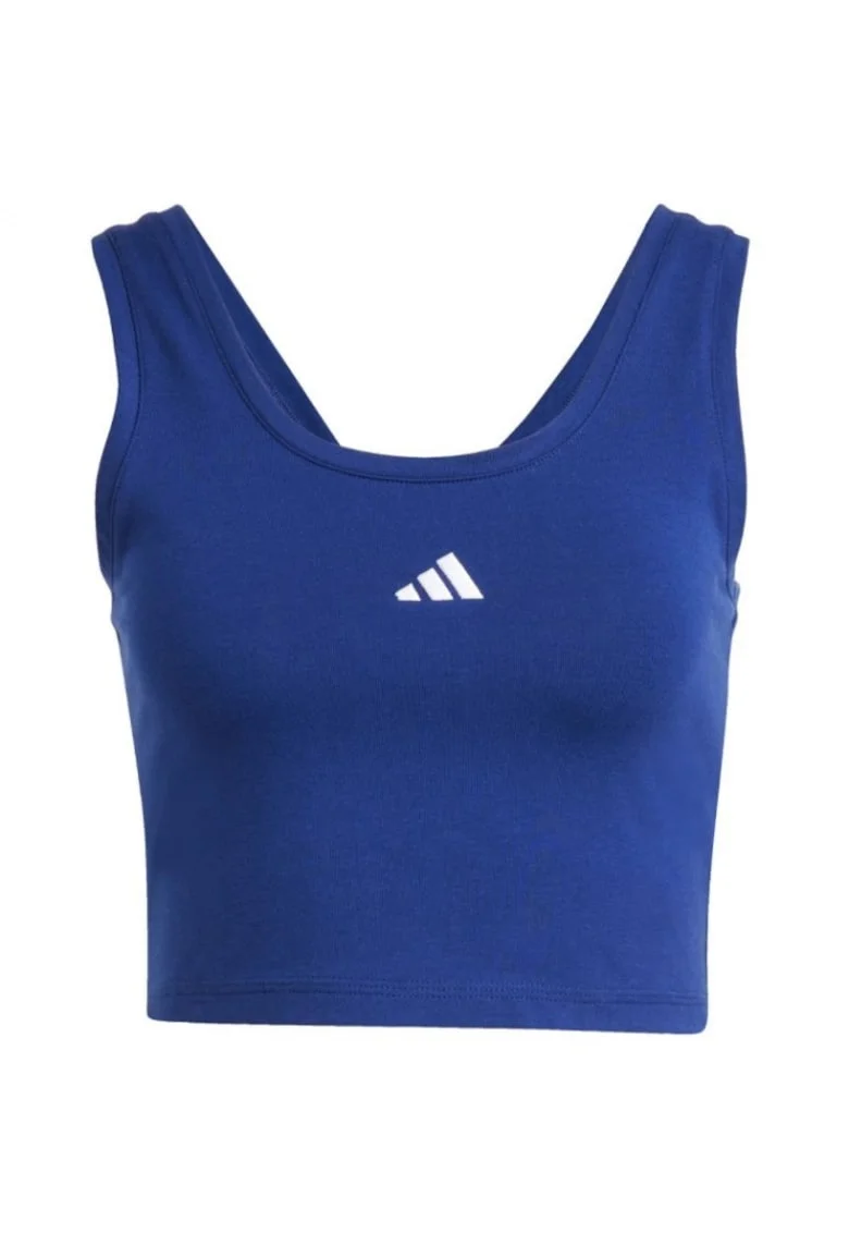 Tricou sport  bumbac, albastru, cu logo mic