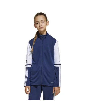 Hanorac sport copii  Squadra 25 Jr, poliester, bleumarin/alb
