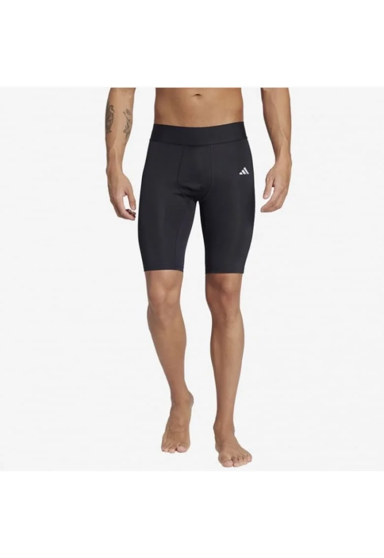 Pantaloni scurti sport barbati  Techfit, elastan/poliester, negru