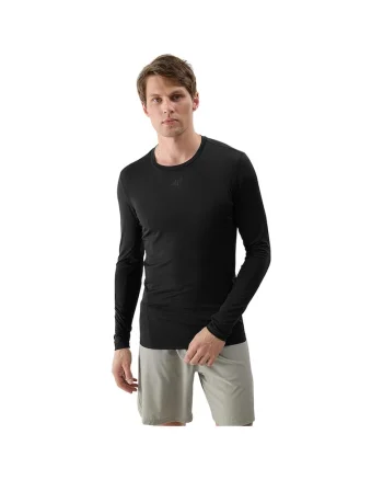 Bluza sport barbati  slim fit, negru, poliester