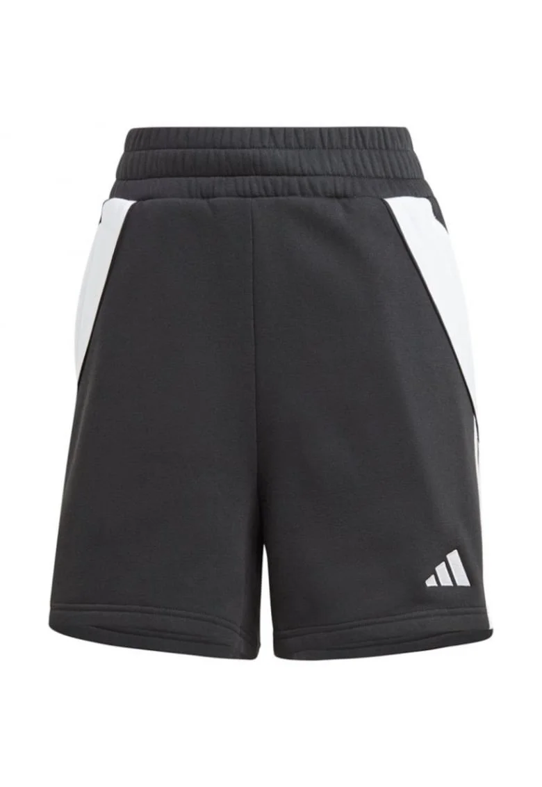 Pantaloni scurti,  croiala lejera, negru, poliester