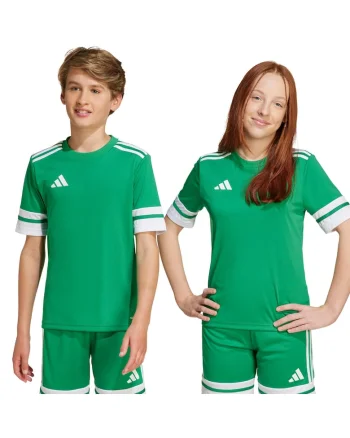 Tricou sport copii,  Squadra 25, uscare rapida, verde, poliester reciclabil,