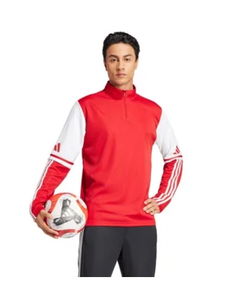 Bluza sport barbati,  Squadra 25, material sintetic, rosu