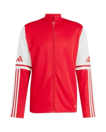 Hanorac sport barbati,  Squadra 25, fara gluga, poliester, rosu/alb