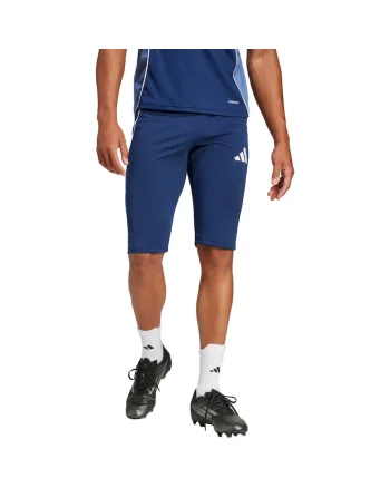 Pantaloni scurti barbati  Tiro 25 Competition 1/2 bleumarin, material reciclat, talie elastica, buzunare cu fermoar
