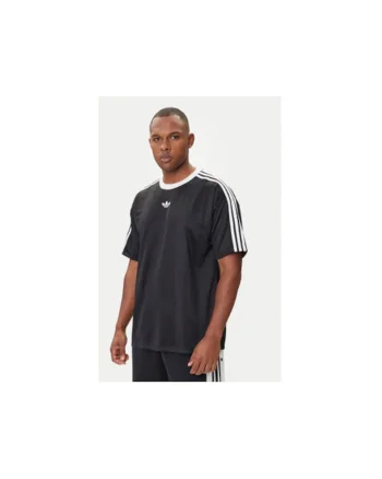 Tricou regular fit cu logo pe piept si dungi contrastante - 486794, Negru