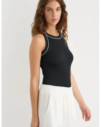 Maiou tricotat  negru, Negru