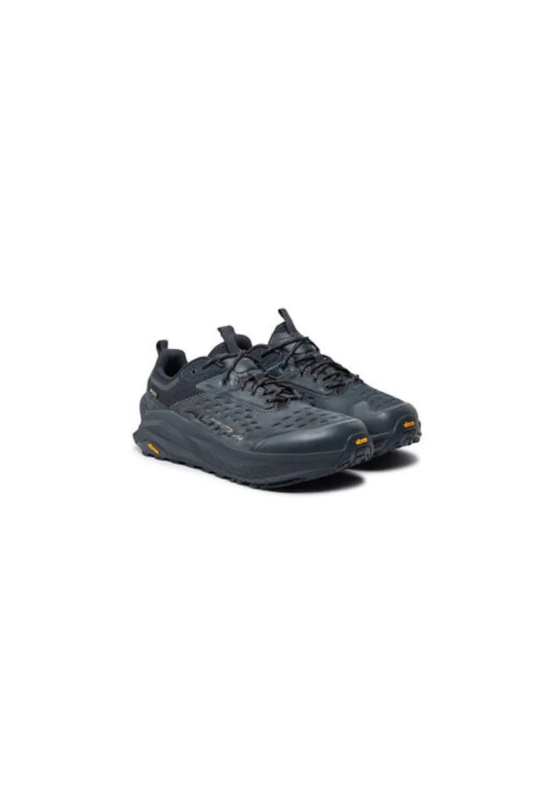 Bocanci trekking barbati  AL0A85NM0001M, Piele naturala, Negru, Negru