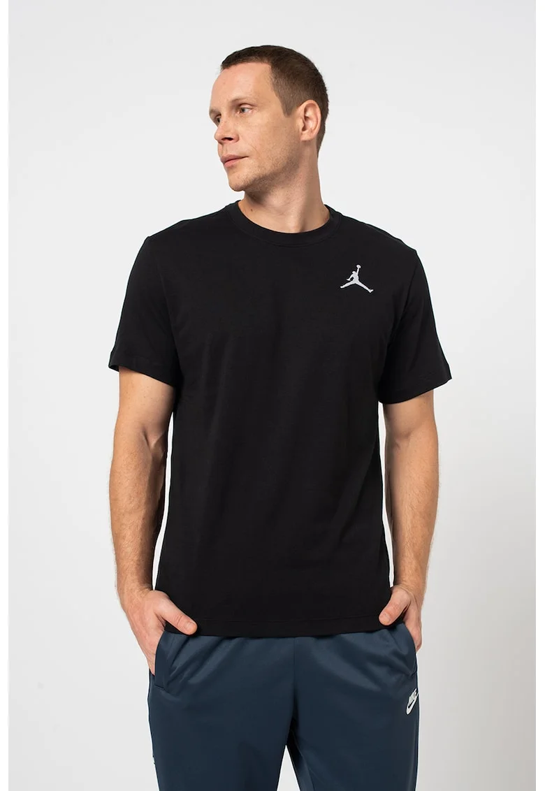 Tricou cu logo pentru antrenament Jordan Jumpman, Negru