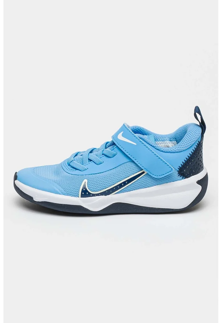 Pantofi Omni Multi-Court cu inchidere velcro pentru tenis, Albastru pastel/Alb optic/Bleumarin