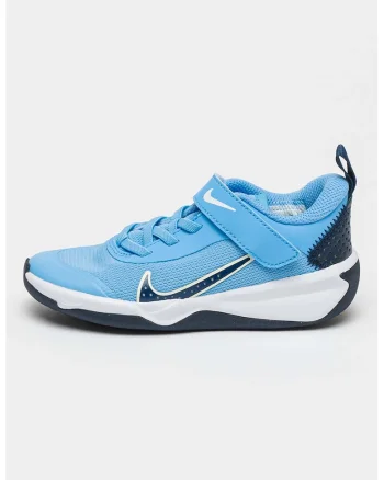 Pantofi Omni Multi-Court cu inchidere velcro pentru tenis, Albastru pastel/Alb optic/Bleumarin
