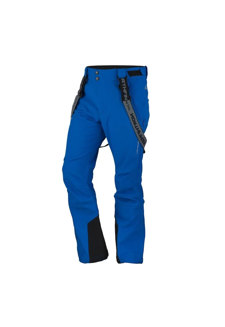 Pantaloni schi softshell elastic 3L 10K/5K pentru barbati Ishaan, Albastru
