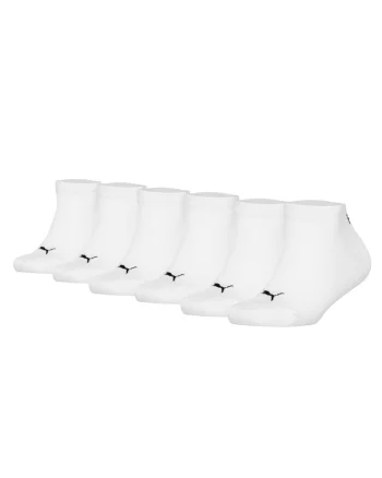Set de sosete scurte cu logo - 6 perechi, Alb