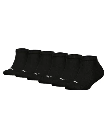 Set de sosete scurte cu logo - 6 perechi, Negru