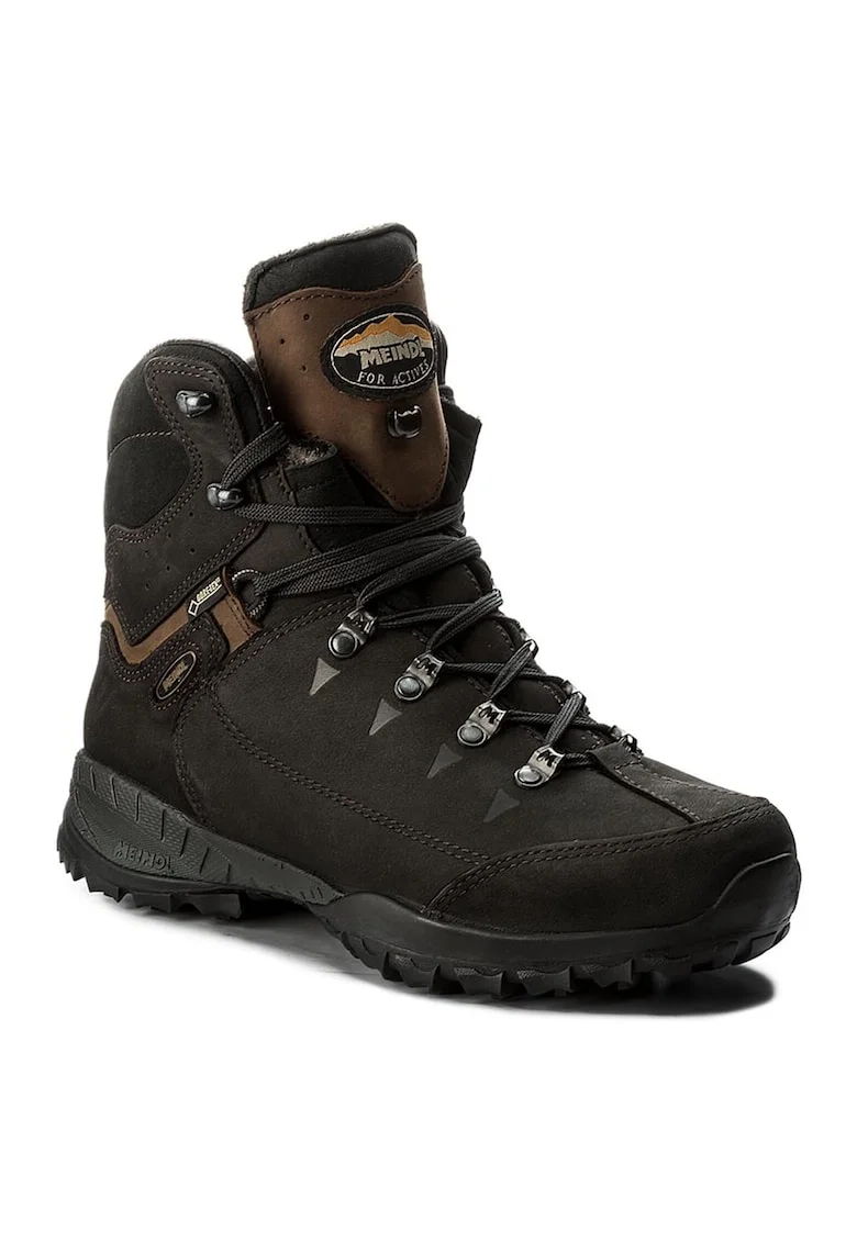 Ghete de trekking barbati,  piele naturala, negru,