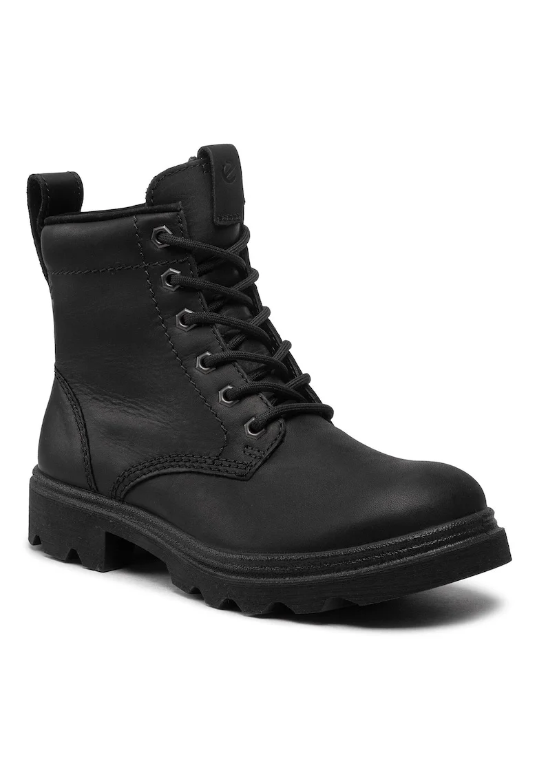 Ghete de drumetie dama,  piele naturala, negru