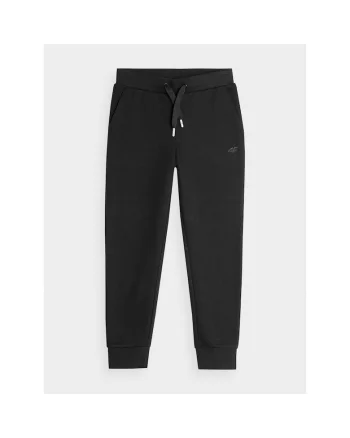 Pantaloni de trening Fete,  302878048, Bumbac, Negru