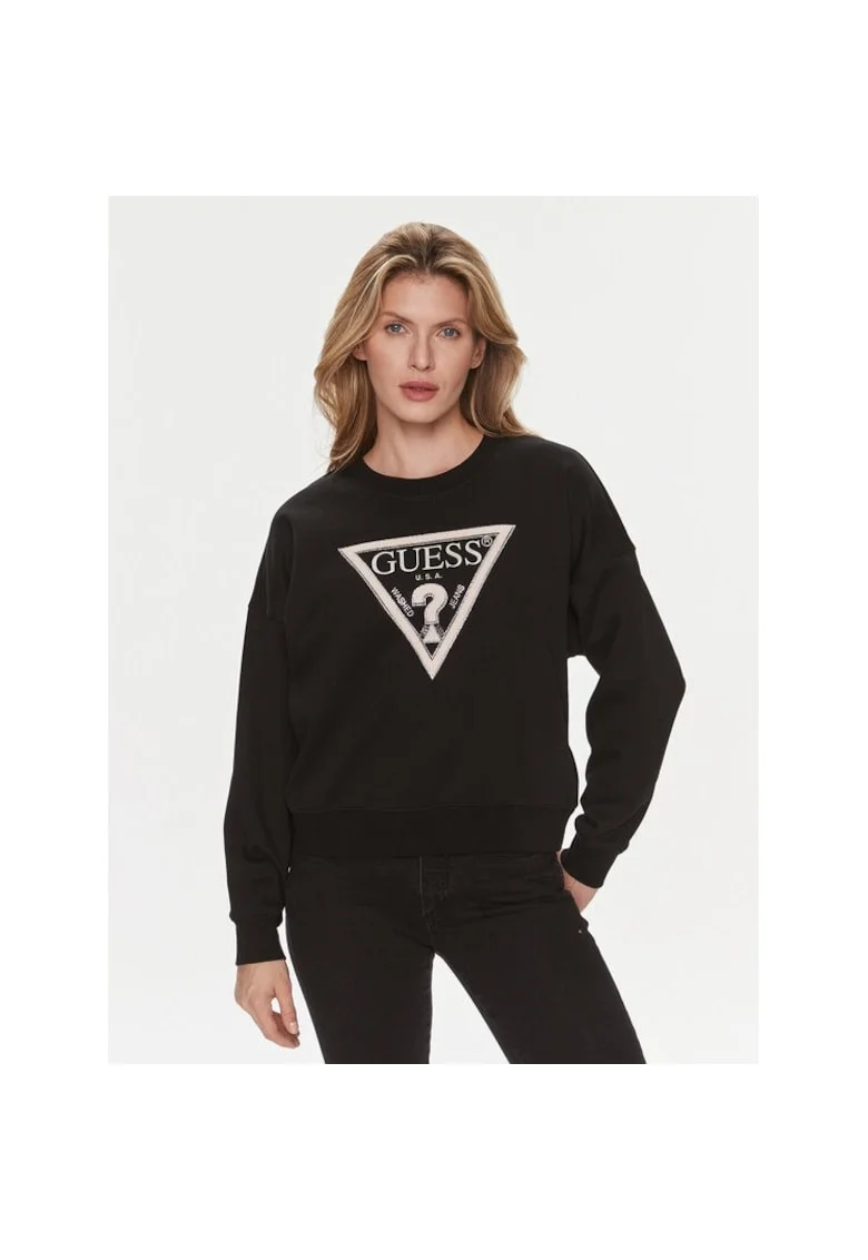 Bluza de trening dama,  399313, Negru, Poliester