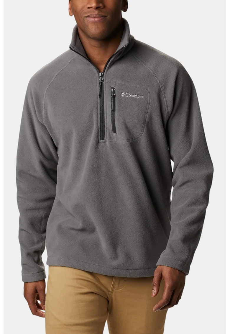 Bluza de trening din fleece, pentru schi Fast Trek III, Gri inchis