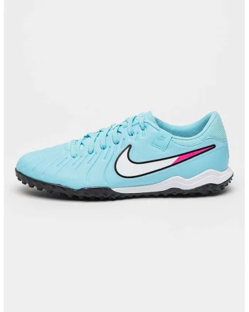 Pantofi Tiempo Legend 10 Academy pentru fotbal, Albastru pastel/Fucsia/Alb optic