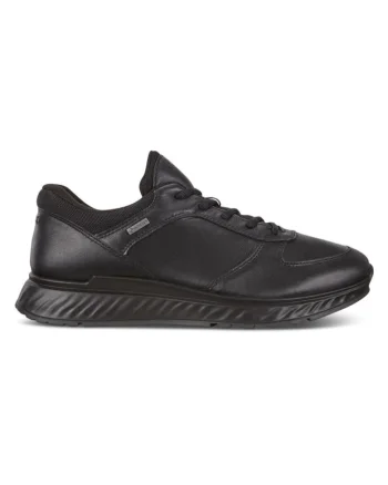 Pantofi sport barbati,  Exostride M Flats, Piele naturala, Negru