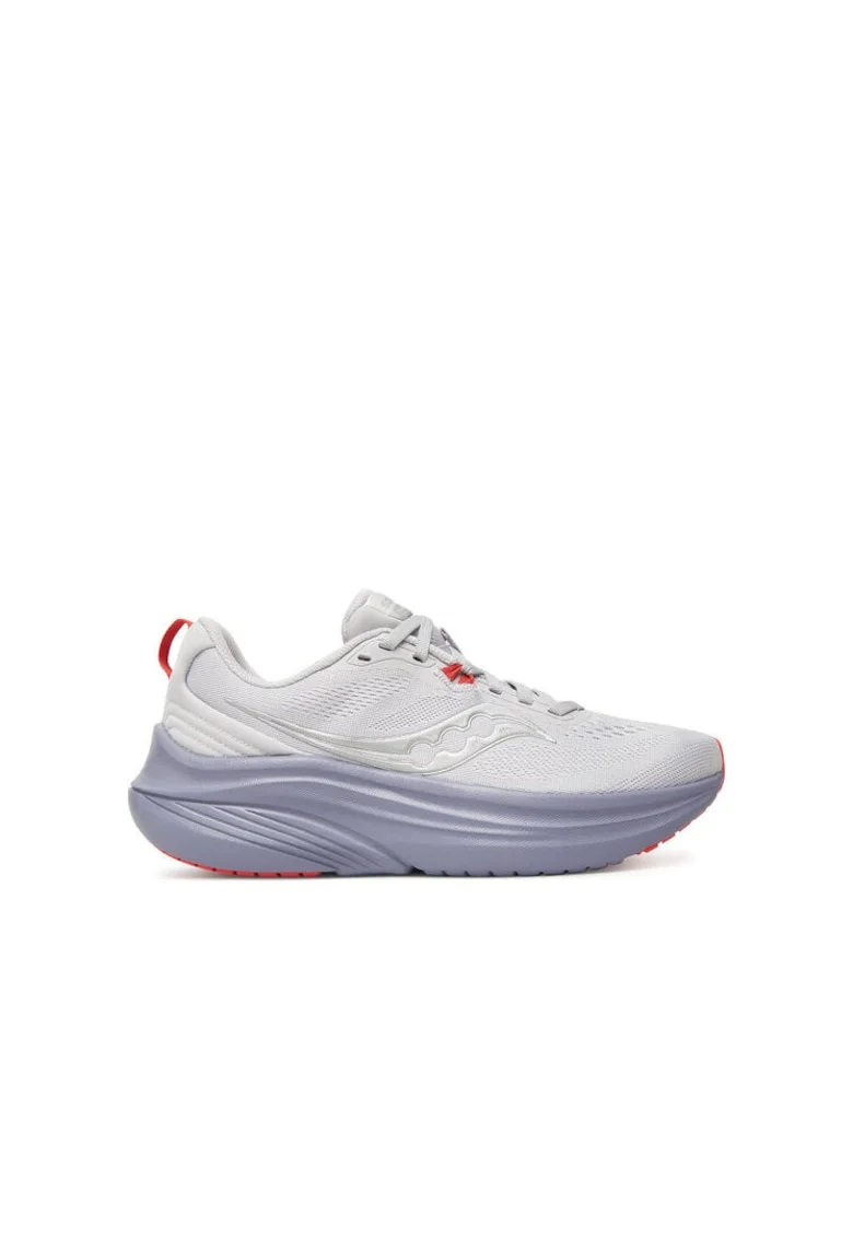 Pantofi sport dama,  alergare, material textil, Alb/Gri