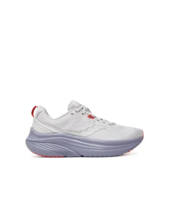 Pantofi sport dama,  alergare, material textil, Alb/Gri