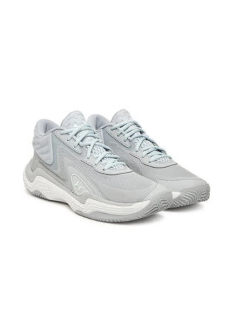 Pantofi sport barbati,  gri, material textil, baschet