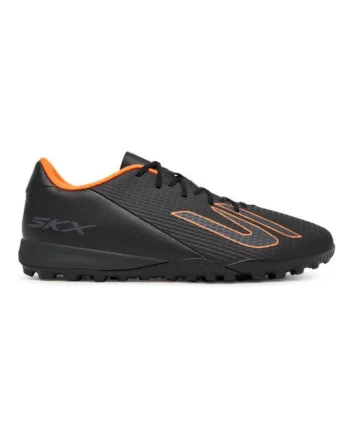 Ghete de fotbal barbati,  piele ecologica, negru
