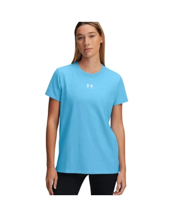Tricou sport dama,  Bumbac/Poliester/Elastan, Albastru