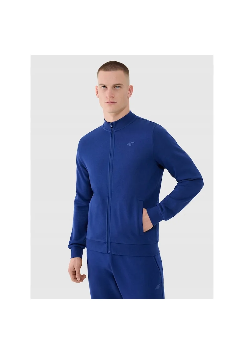 Hanorac barbati  bomber, bumbac, stil sportiv, bleumarin