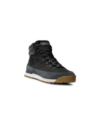 trekking barbati,  piele naturala, negru, Negru
