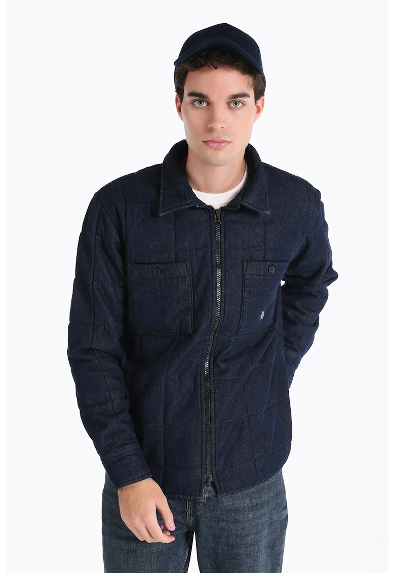 Jacheta matlasata de denim, Bleumarin