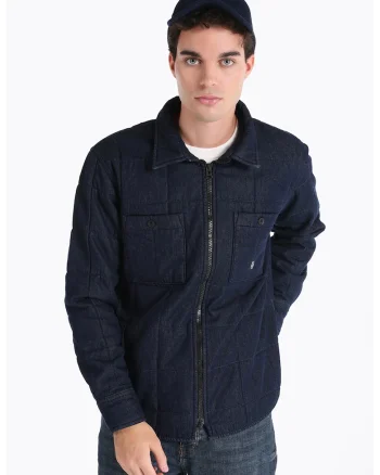 Jacheta matlasata de denim, Bleumarin