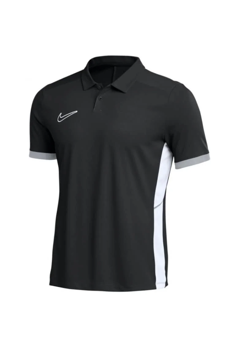 Tricou polo  Dri-Fit Academy 25 SS, poliester, Alb/Negru