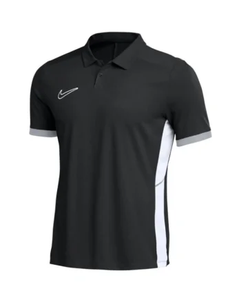 Tricou polo  Dri-Fit Academy 25 SS, poliester, Alb/Negru