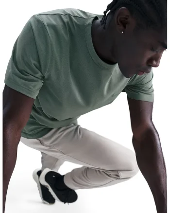 Tricou cu decolteu la baza gatului pentru fitness Hyverse, Verde pal
