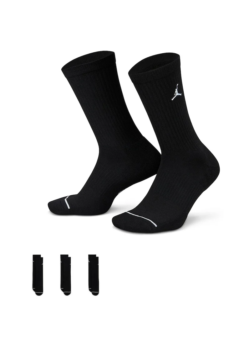 Set de sosete unisex pentru baschet - 3 perechi, Negru