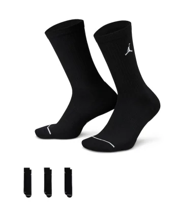 Set de sosete unisex pentru baschet - 3 perechi, Negru