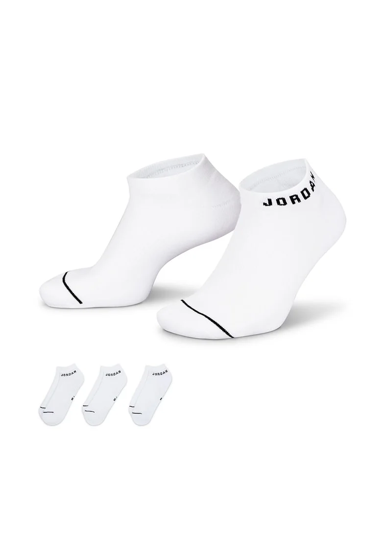 Set de sosete unisex cu logo Jordan - 3 perechi, Alb