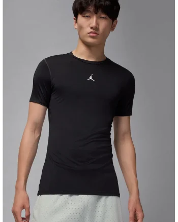 Tricou slim-fit cu logo, pentru baschet Jordan, Negru