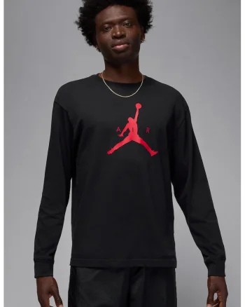 Bluza de trening cu decolteu la baza gatului, pentru baschet Jumpman, Rosu/Negru